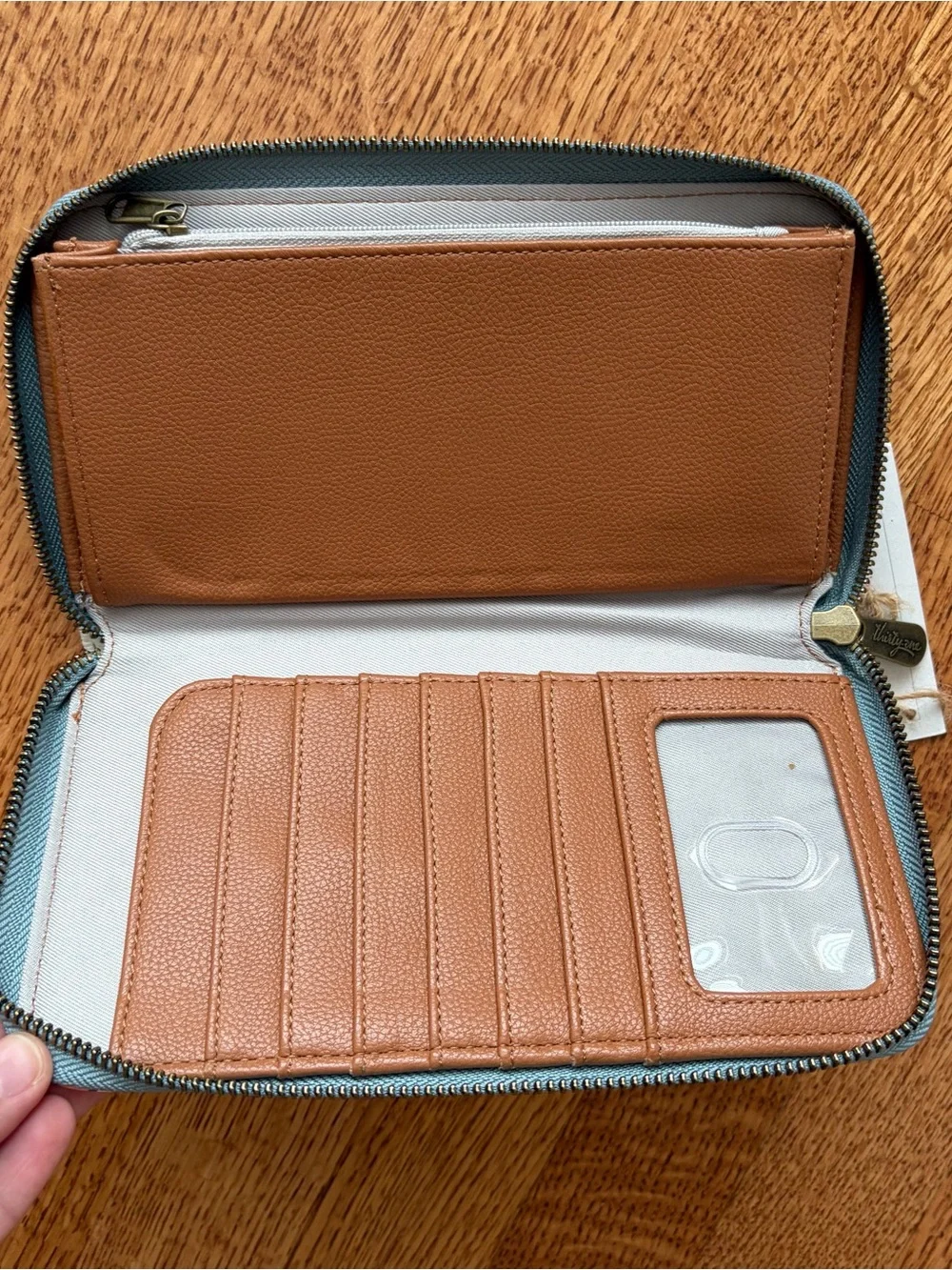 Thirty-One All About The Benjamins Wallet All in Neutral Floral Botanical NEW